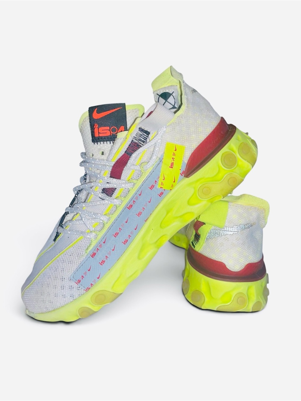 Nike React WR ISPA "Platinum Volt" sneakers